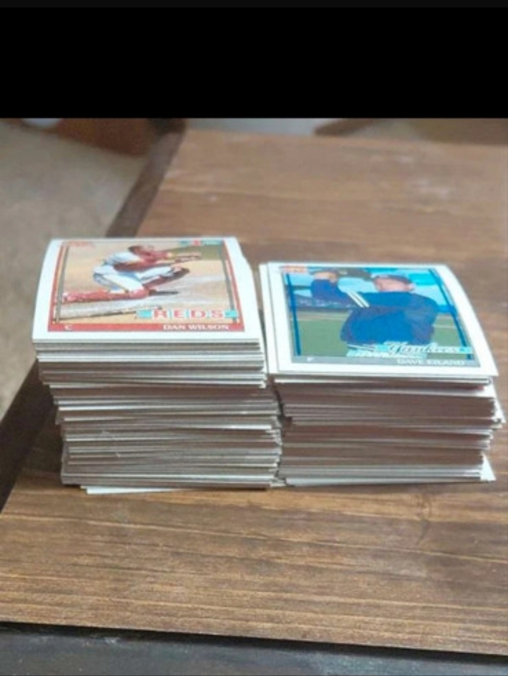 Topps Baseball Card Lot with Brown and White Accents